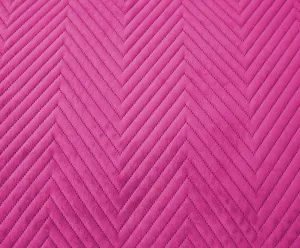 Fialový zametový prehoz na posteľ ARROW VELVET Rozmer: 200 x 220 cm