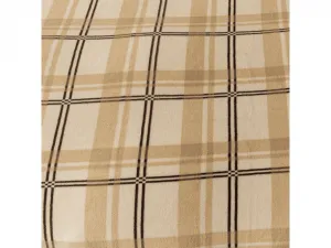 Obliečky mikroplyš PLAID krémové Rozmer obliečok: 2 ks 70 x 90 cm | 200 x 220 cm