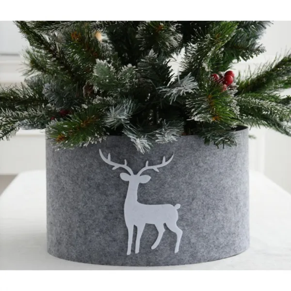 Obal na vianočný stromček DEERBOX so sobom, sivý