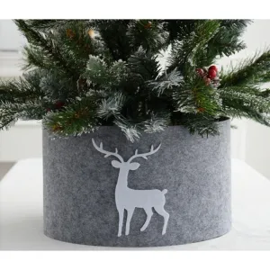 Obal na vianočný stromček DEERBOX so sobom, sivý