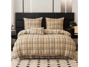 Obliečky mikroplyš PLAID krémové Rozmer obliečok: 2 ks 70 x 90 cm | 200 x 220 cm