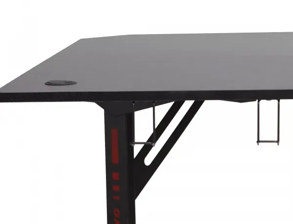 Rohový písací stôl B-219 čierny