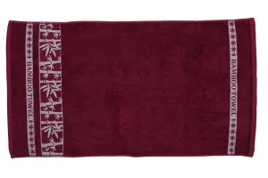 Bambusová osuška BAMBOO 70 x 140 cm vínová, 70% bambus | 30% bavlna