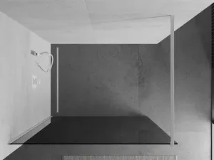 MEXEN/S - KIOTO Sprchová zástena WALK-IN 110 x 200, grafit 8 mm, biela 800-110-101-20-40