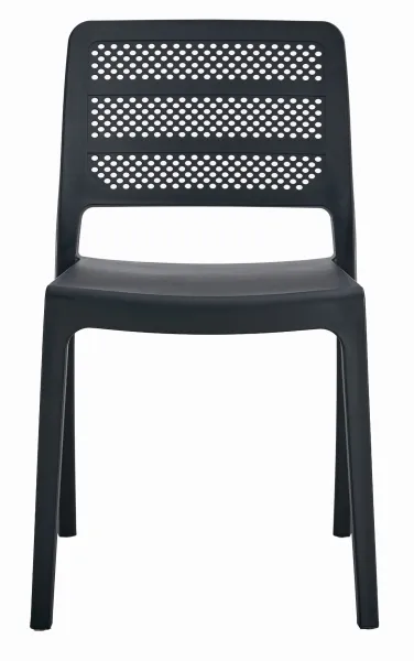 Čierna plastová stolička PAGI