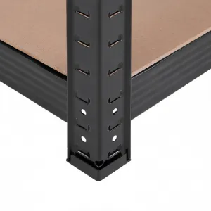 SONGMICS Regál s vysokou nosnosťou 100 x 200 x 50 cm čierna