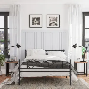 SONGMICS Kovový rám postele 140x190 cm Vasagle Dramatico černý