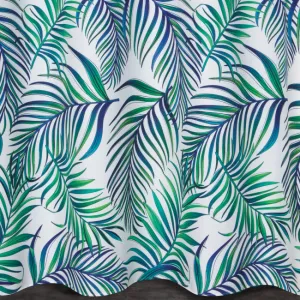 Hotový záves D91 PALMS 02 zelený