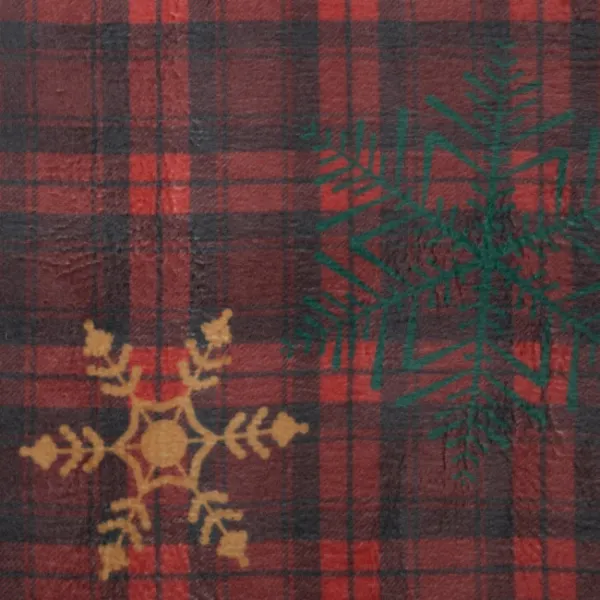 ArtFir Vianočná deka CHERRY 02 | červená/zelená 200 x 220 cm