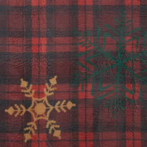ArtFir Vianočná deka CHERRY 02 | červená/zelená 200 x 220 cm