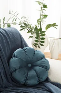 Dekoratívny vankúš FLOWER 41A modrý