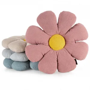 Dekoratívny vankúš FLOWER 40 modrý / žltý