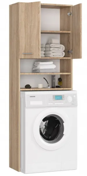 Ak furniture Kúpeľňová skrinka nad práčku Fin dub sonoma