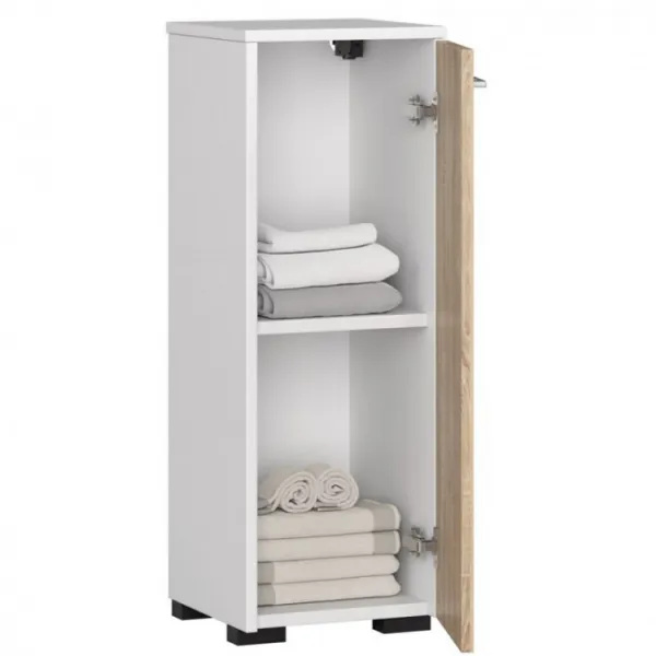 Ak furniture Kúpeľňová skrinka Fin 30 cm biela/sonoma