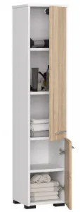 Ak furniture Kúpeľňová skrinka Fin I 30 cm biela/sonoma