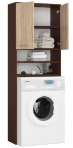 Ak furniture Kúpeľňová skrinka nad práčkou Fin wenge/sonoma
