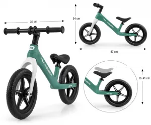 Detský balančný bicykel Milly Mally Ranger Flash Ocean