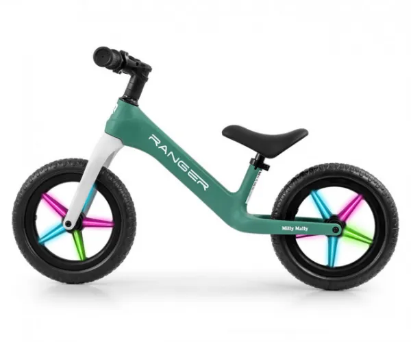 Detský balančný bicykel Milly Mally Ranger Flash Ocean