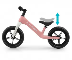 Detský balančný bicykel Milly Mally Ranger Flash Pink