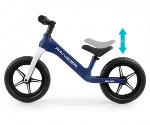 Detský balančný bicykel Milly Mally Ranger Flash Navy