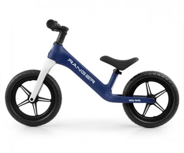 Detský balančný bicykel Milly Mally Ranger Flash Navy