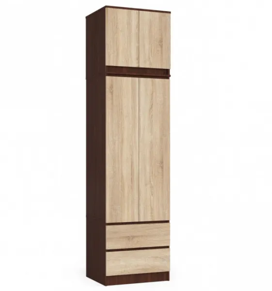 Ak furniture Nadstavec na skriňu S60 matný hnedý/béžový