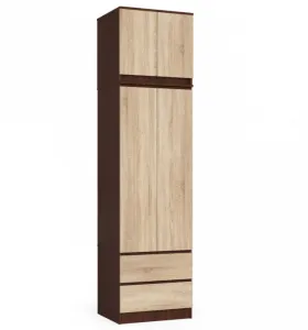 Ak furniture Nadstavec na skriňu S60 matný hnedý/béžový
