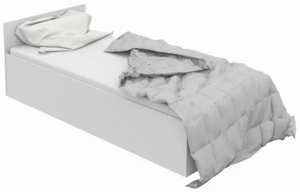 Ak furniture Posteľ CLP 90x200 cm s roštom biela