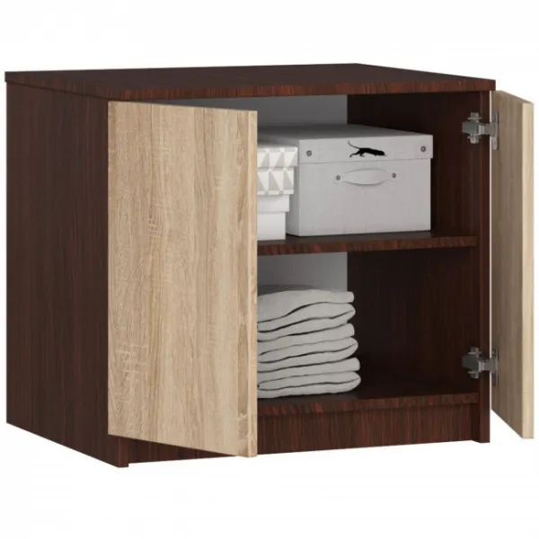 Ak furniture Nadstavec na skriňu S60 matný hnedý/béžový