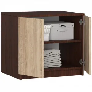 Ak furniture Nadstavec na skriňu S60 matný hnedý/béžový