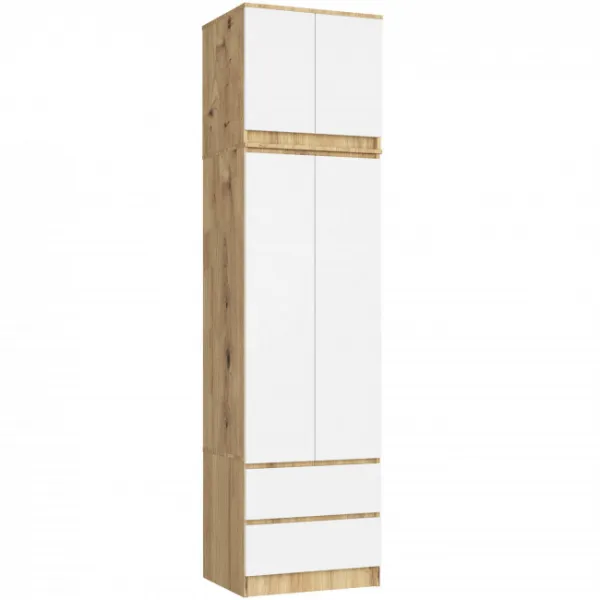 Ak furniture Nástavec na skříň STAR 60 cm dub artisan/bílý