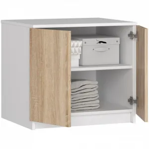 Ak furniture Nadstavec na skriňu Star 60 cm dub sonoma/biela matná