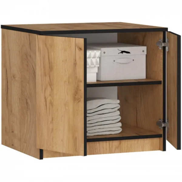 Ak furniture Nástavec na skříň STAR 60 cm dub craft zlatý