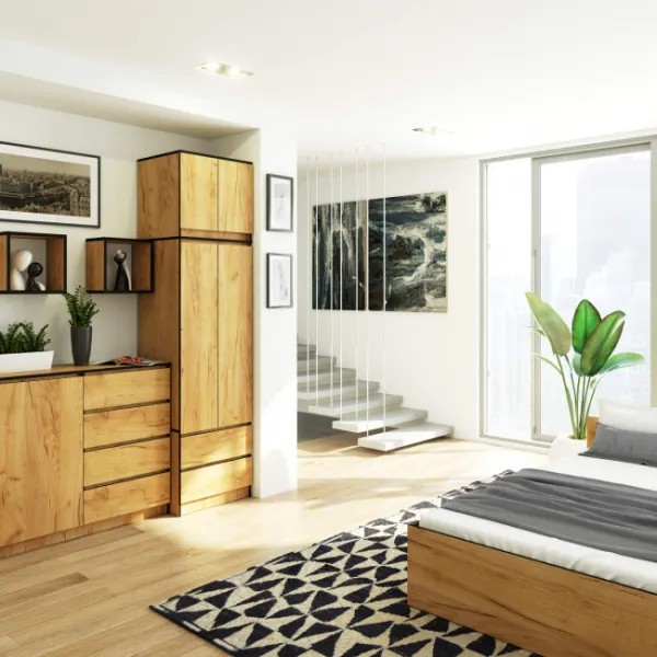 Ak furniture Nástavec na skříň STAR 60 cm dub craft zlatý