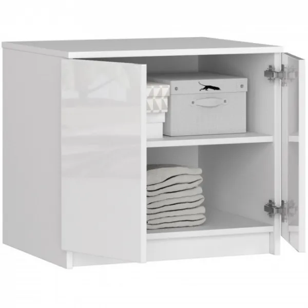Ak furniture Nadstavec na skrinku Star 60 cm biely lesk