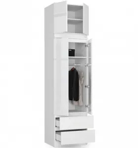 Ak furniture Nadstavec na skrinku Star 60 cm biely lesk