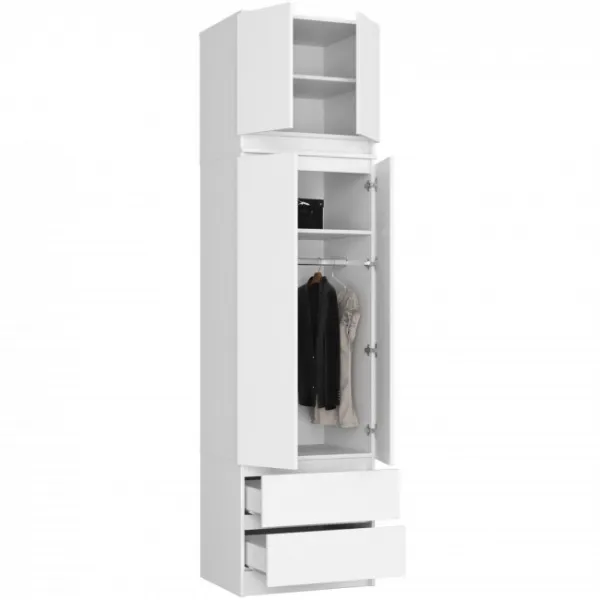 Ak furniture Nadstavec pre skrinku Star 60 cm biely