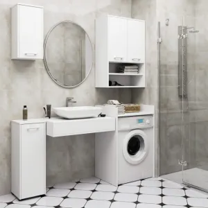 Ak furniture Koupelnová skříňka nad pračku FIN II bílá
