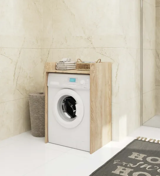 Ak furniture Koupelnová skříňka nad pračku FIN II dub sonoma