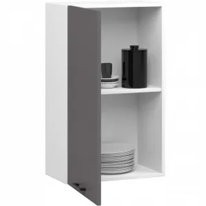 Ak furniture Závěsná kuchyňská skříňka OLIVIE 50x72 cm matná bílá/matná grafitově šedá