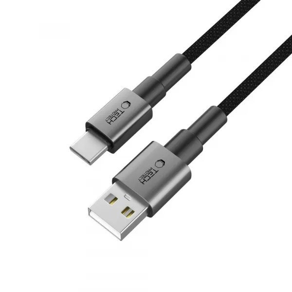 Tech-Protect UltraBoost DNA kábel USB-C, 15W/3A, 2m, sivý