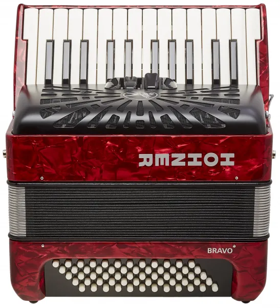 Hohner Bravo II 60 Klávesový akordeón Red