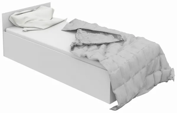 Ak furniture Posteľ CLP 90x200 cm s roštom biela