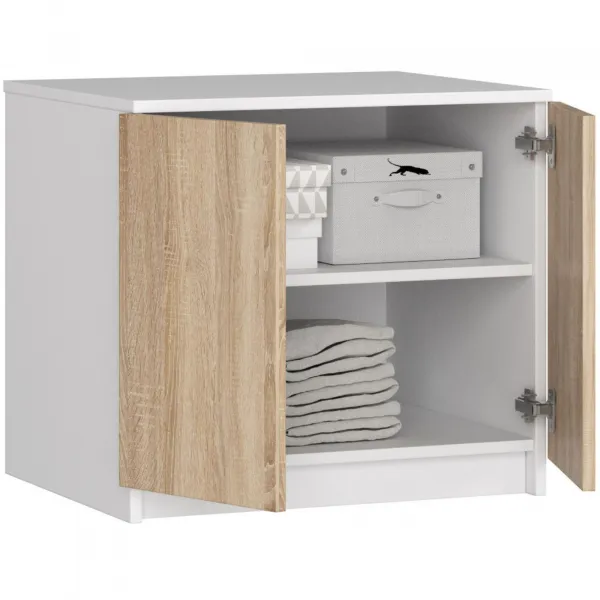 Ak furniture Nadstavec na skriňu Star 60 cm dub sonoma/biela matná