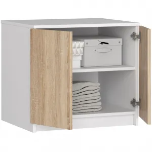 Ak furniture Nadstavec na skriňu Star 60 cm dub sonoma/biela matná