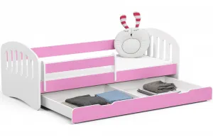 Ak furniture Detská posteľ PLAY 180x80 cm ružová