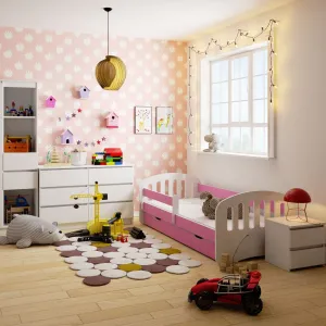 Ak furniture Detská posteľ PLAY 180x80 cm ružová