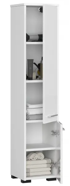 Ak furniture Kúpeľňová skrinka Fin I 30 cm biela lesk