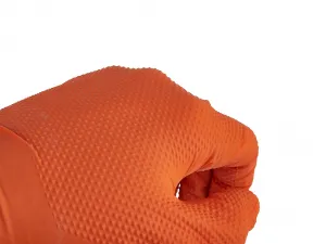 Geko Nitrilové rukavice SOLID GRIP 50ks veľkosť M, oranžové