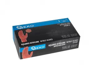 Geko Nitrilové rukavice SOLID GRIP 50ks veľkosť S, oranžové